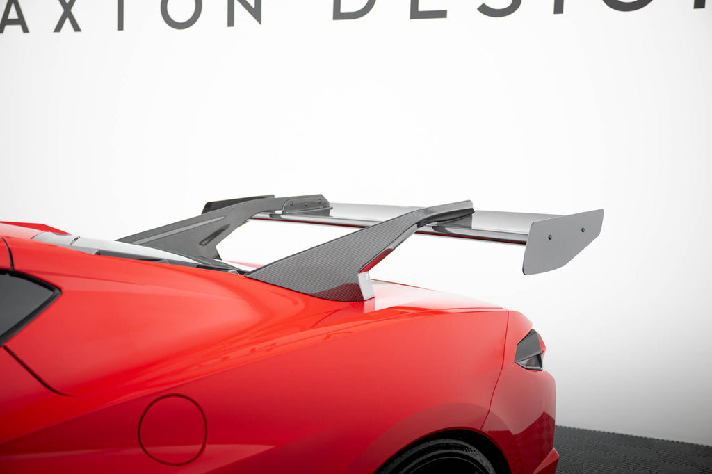 Maxton Design Carbon Spoiler + LED Chevrolet Corvette C8 für Chevrolet Corvette C8