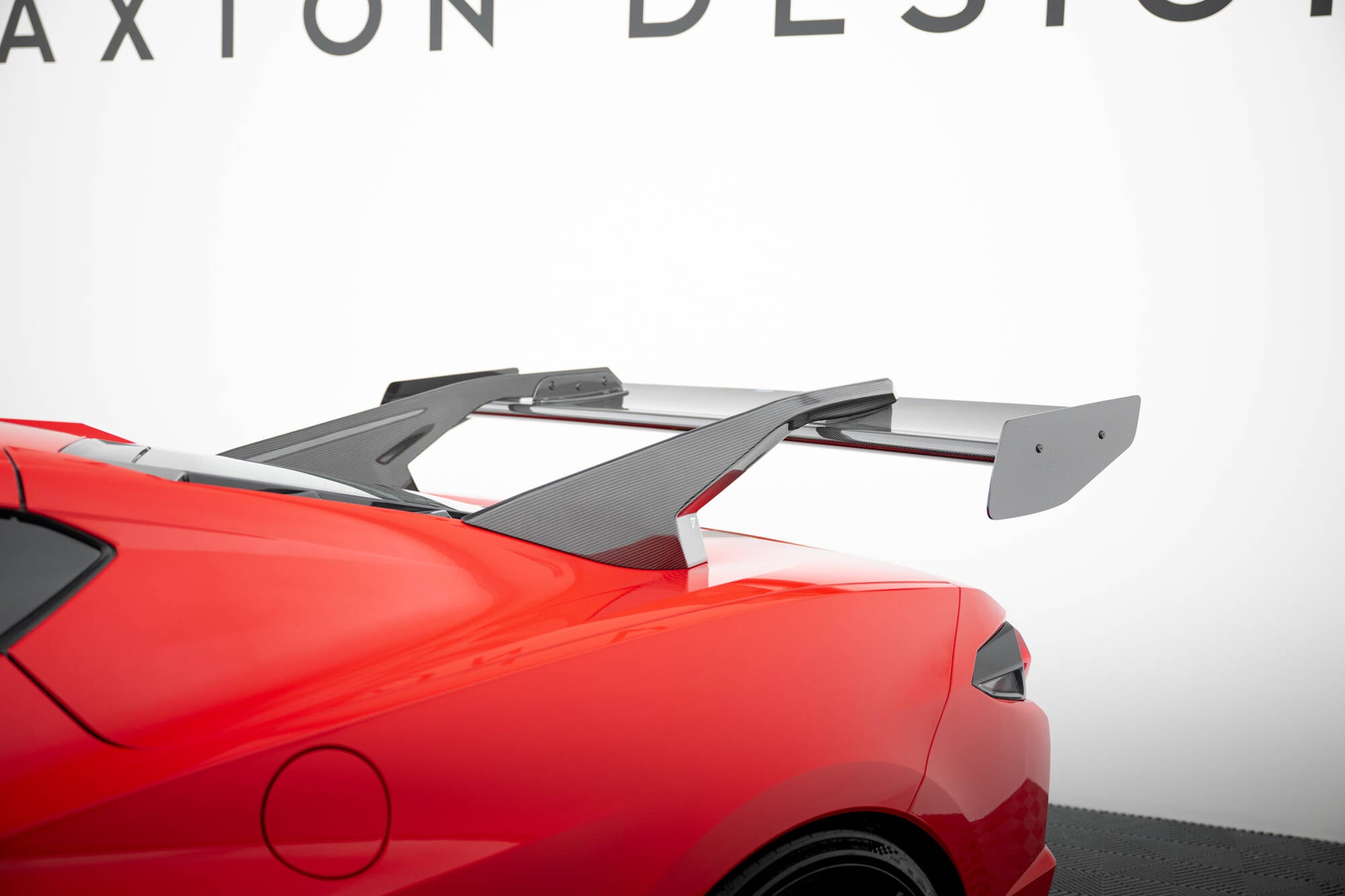 Maxton Design Carbon Spoiler + LED Chevrolet Corvette C8 für Chevrolet Corvette C8