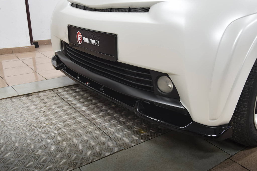Maxton Design Street+ Spoilerlippe Front Ansatz passend für Toyota IQ schwarz Hochglanz