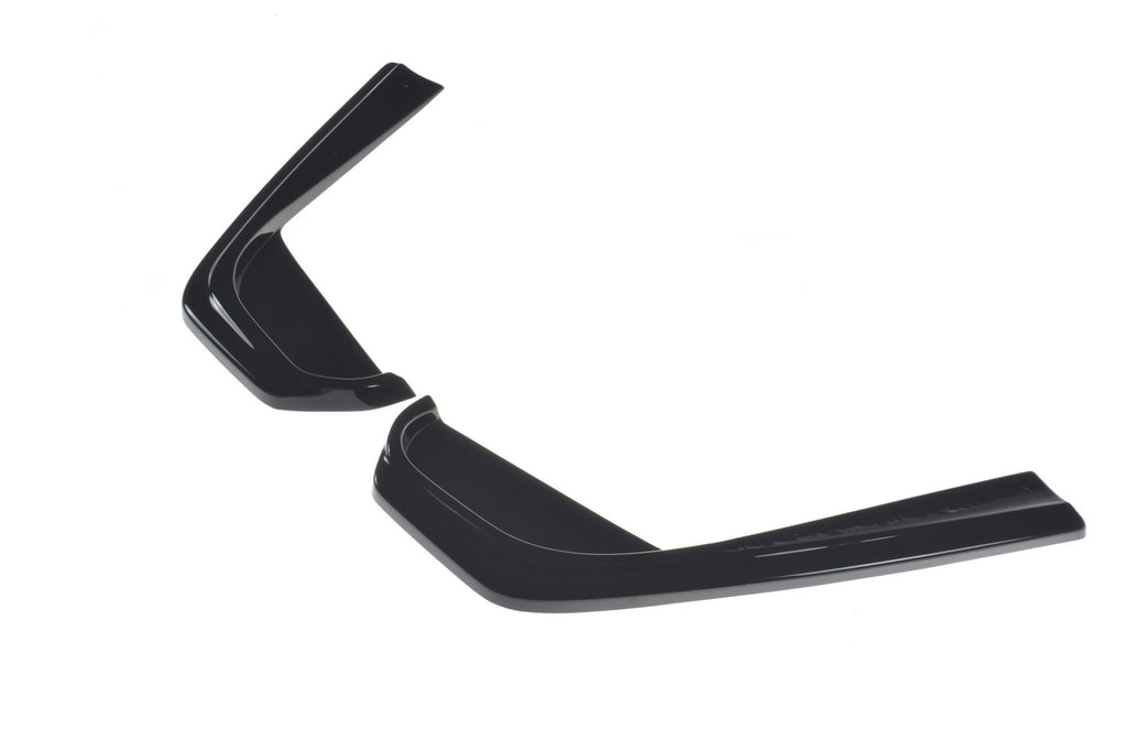 Maxton Design Heck Ansatz Flaps Diffusor passend für Mercedes-Benz E43 AMG / AMG-Line Limousine / Kombi W213 / S213 schwarz Hochglanz