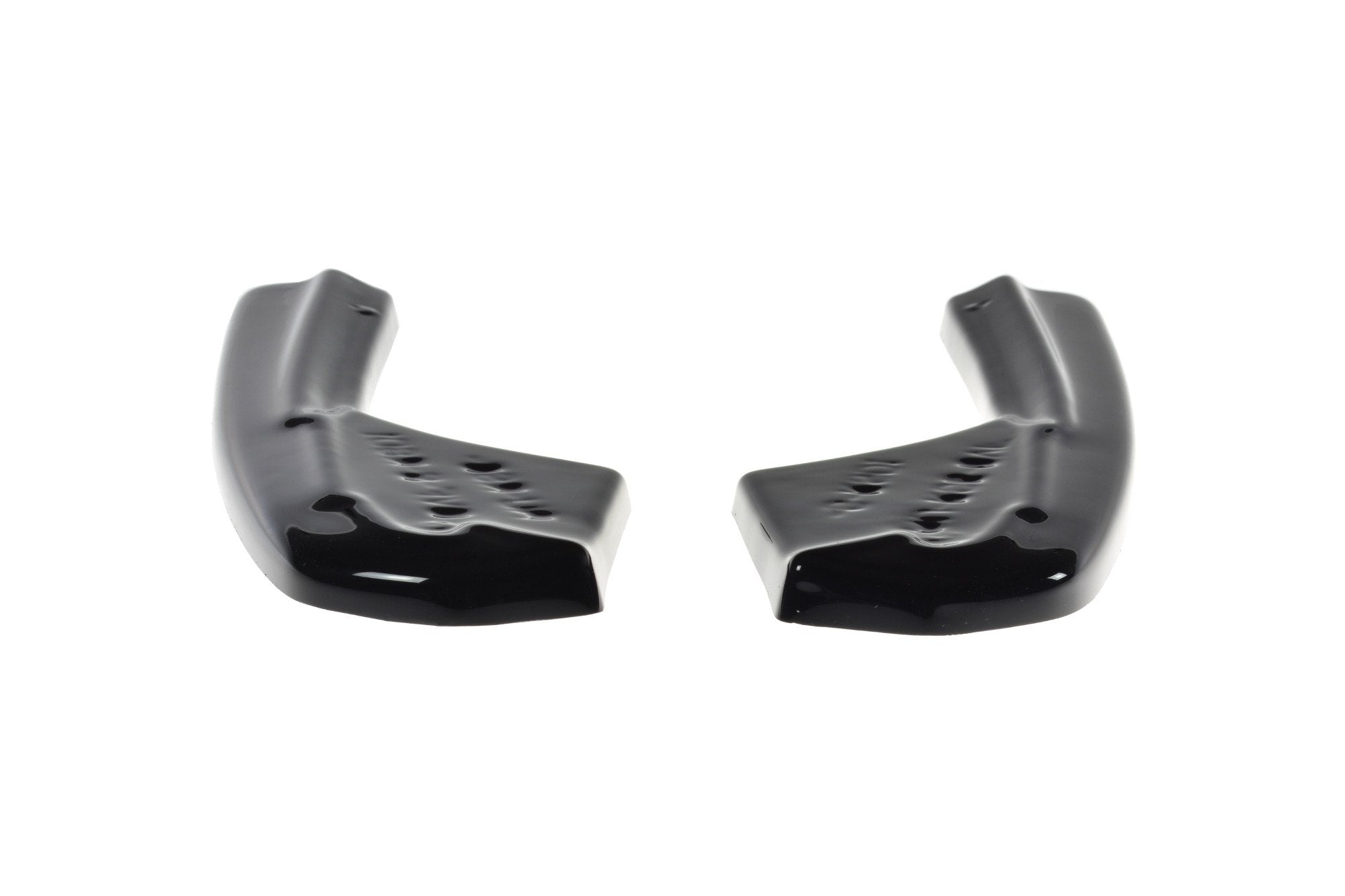 Maxton Design Heck Ansatz Flaps Diffusor passend für Audi RS3 Limousine 8V Facelift schwarz Hochglanz