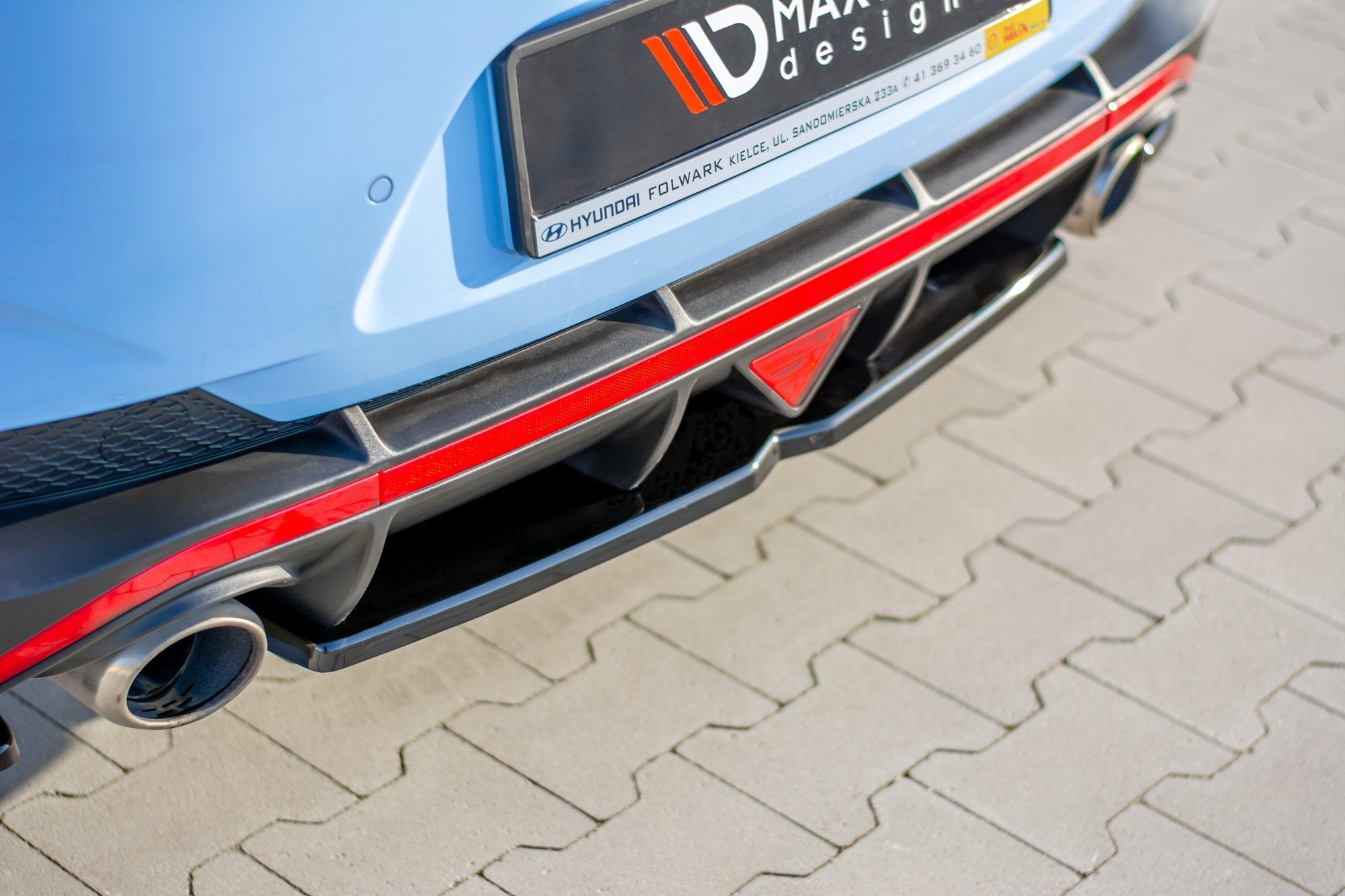 Maxton Design Heckansatz Hyundai I30 N Mk3 Fastback schwarz Hochglanz für Hyundai I30 N Mk3