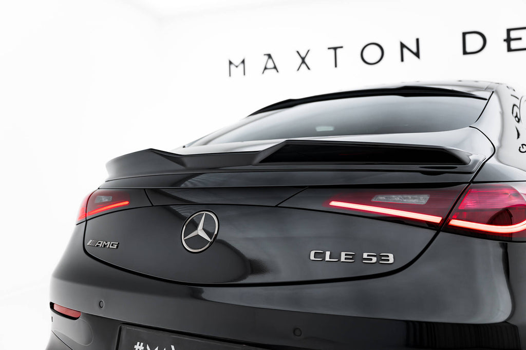 Maxton Design Spoiler CAP 3D passend für Mercedes-AMG CLE 53 Aero C236 schwarz Hochglanz