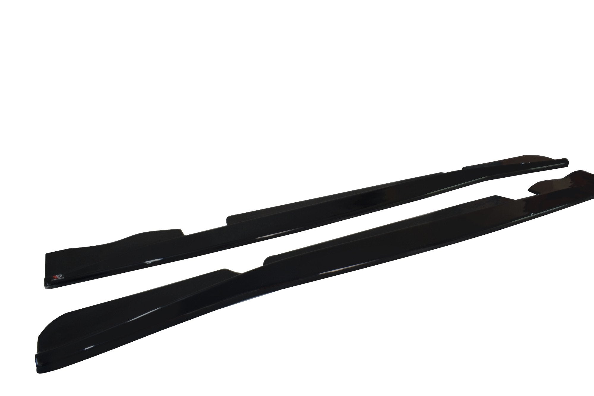 Maxton Design Street+ Seitenschweller Leisten passend für V.1 passend für Chevrolet Corvette Stingray C7 schwarz Hochglanz