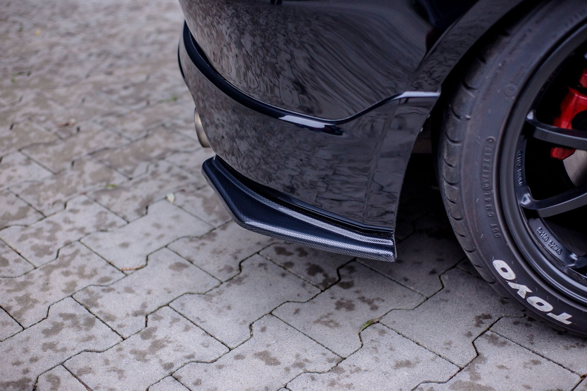 Maxton Design Heck Ansatz Flaps Diffusor für AUDI HONDA CIVIC EP3 (MK7) TYPE-R/S FACELIFT schwarz matt