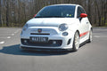 Maxton Design Street+ Spoilerlippe Front Ansatz V.2 passend für Abarth 500 Mk1 schwarz Hochglanz
