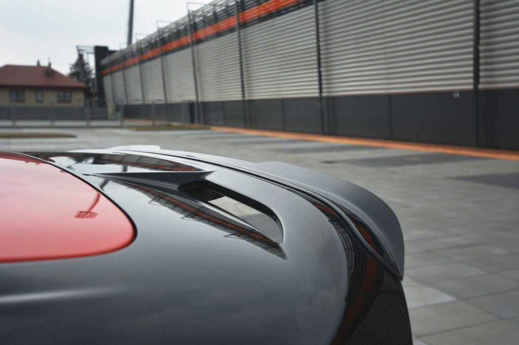 Maxton Design Spoiler CAP passend für Ford Focus ST-Line Mk3 FL schwarz Hochglanz