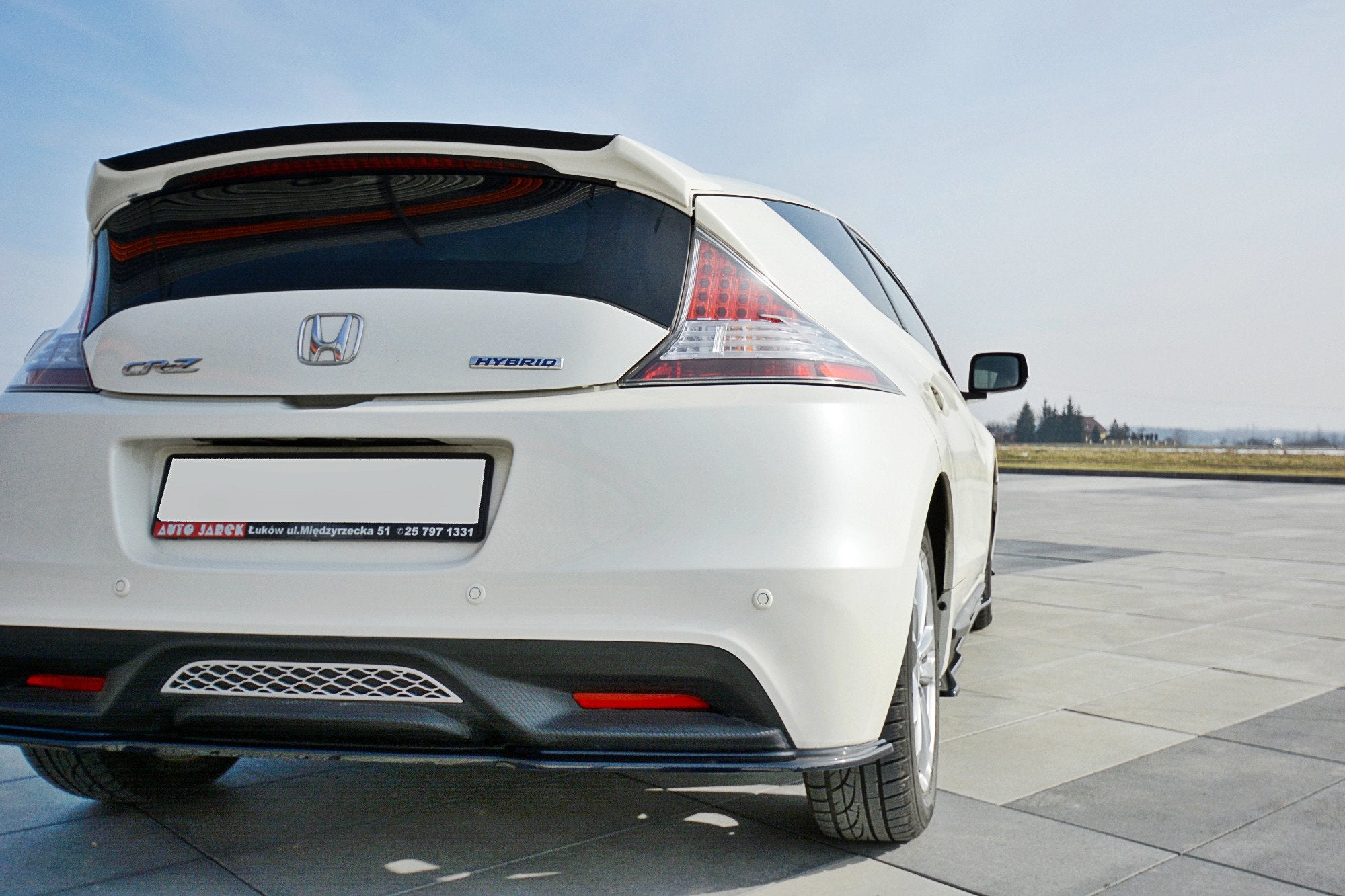 Maxton Design Spoiler CAP passend für HONDA CR-Z schwarz Hochglanz