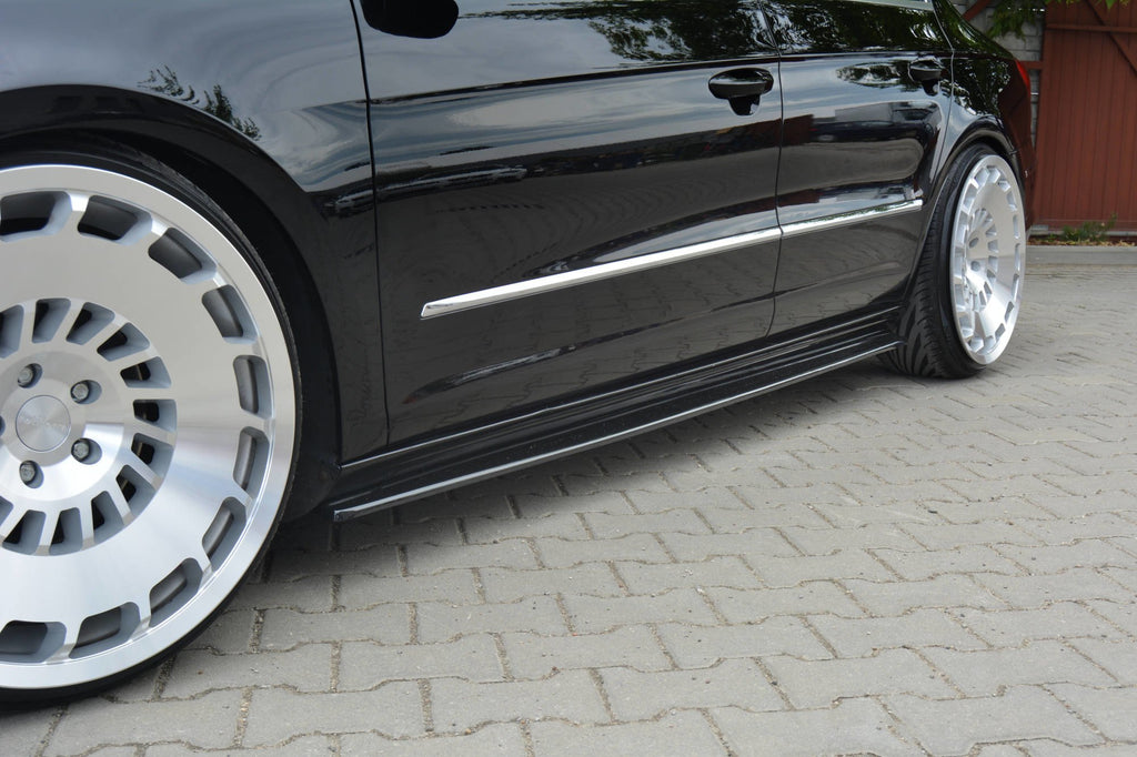 Maxton Design Street+ Seitenschweller Leisten passend für VW PASSAT CC STANDARD schwarz Hochglanz