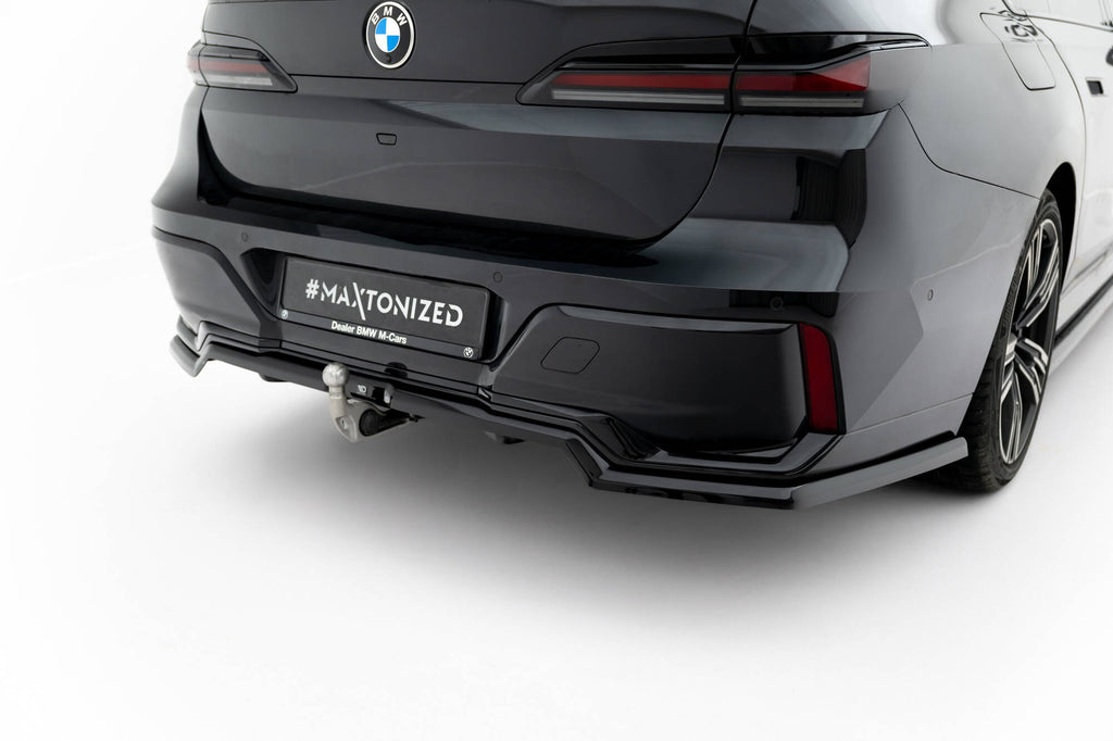 Maxton Design Street+ Mittlerer Diffusor RACE passend für V.1 BMW 7 M-Paket G70 schwarz Hochglanz