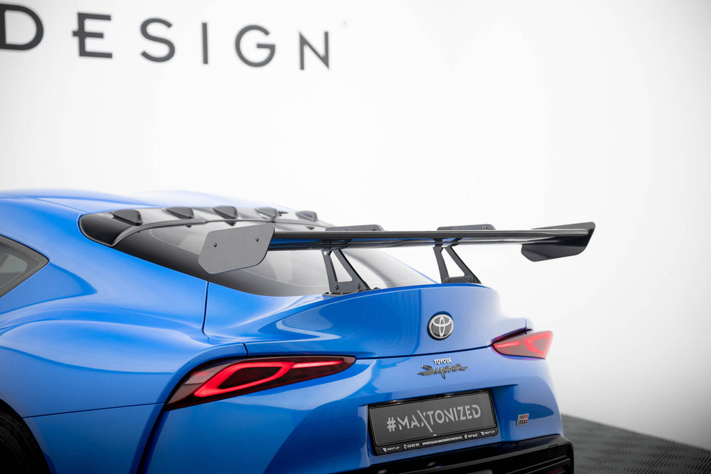 Maxton Design Carbon Spoiler With Upper Swan Mounting Toyota Supra Mk5 für Toyota Supra Mk5