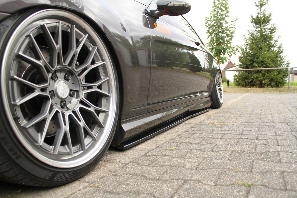 Maxton Design Street+ Seitenschweller Leisten passend für MERCEDES CL 500 C216 AMGLINE schwarz Hochglanz