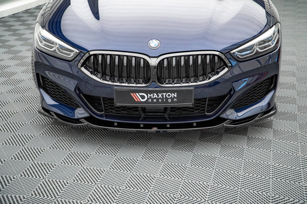 Maxton Design Street+ Spoilerlippe Front Ansatz V.4 passend für BMW 8 Coupe M-Paket G15 / 8 Gran Coupe M-Paket G16 schwarz Hochglanz