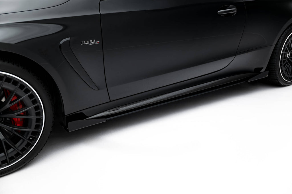Maxton Design Seitenschweller Flaps passend für Mercedes-AMG CLE 53 Aero C236 schwarz Hochglanz