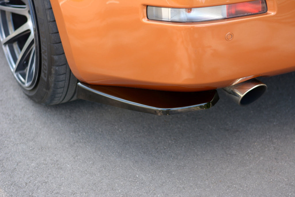 Maxton Design Heck Ansatz Flaps Diffusor passend fürNissan 350Z schwarz Hochglanz für Nissan 350Z