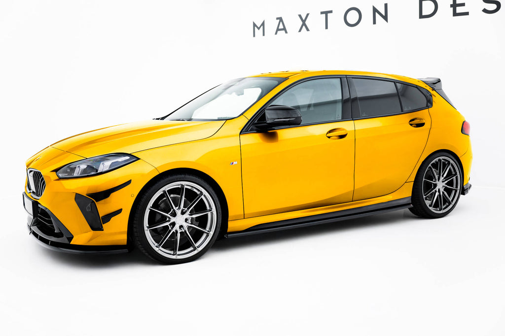 Maxton Design Street+ Seitenschweller Leisten passend für V.1 passend für BMW 1er M-Paket F70 schwarz Hochglanz