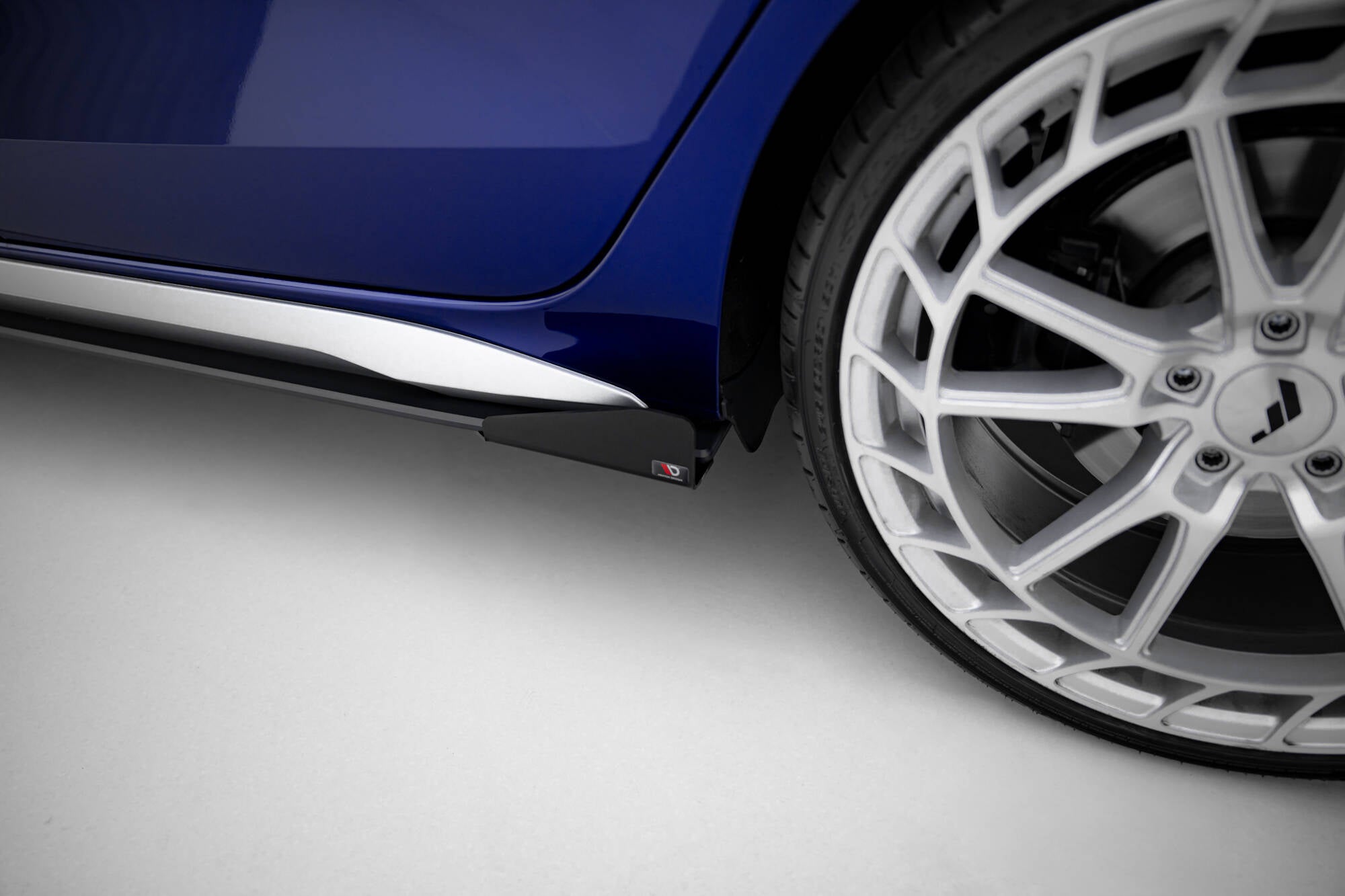 Maxton Design Street Pro Street+ Seitenschweller Leisten V.2 passend für + Flaps passend für Audi A3 S-Line Limousine / S3 Limousine 8Y / 8Y Facelift schwarz Hochglanz