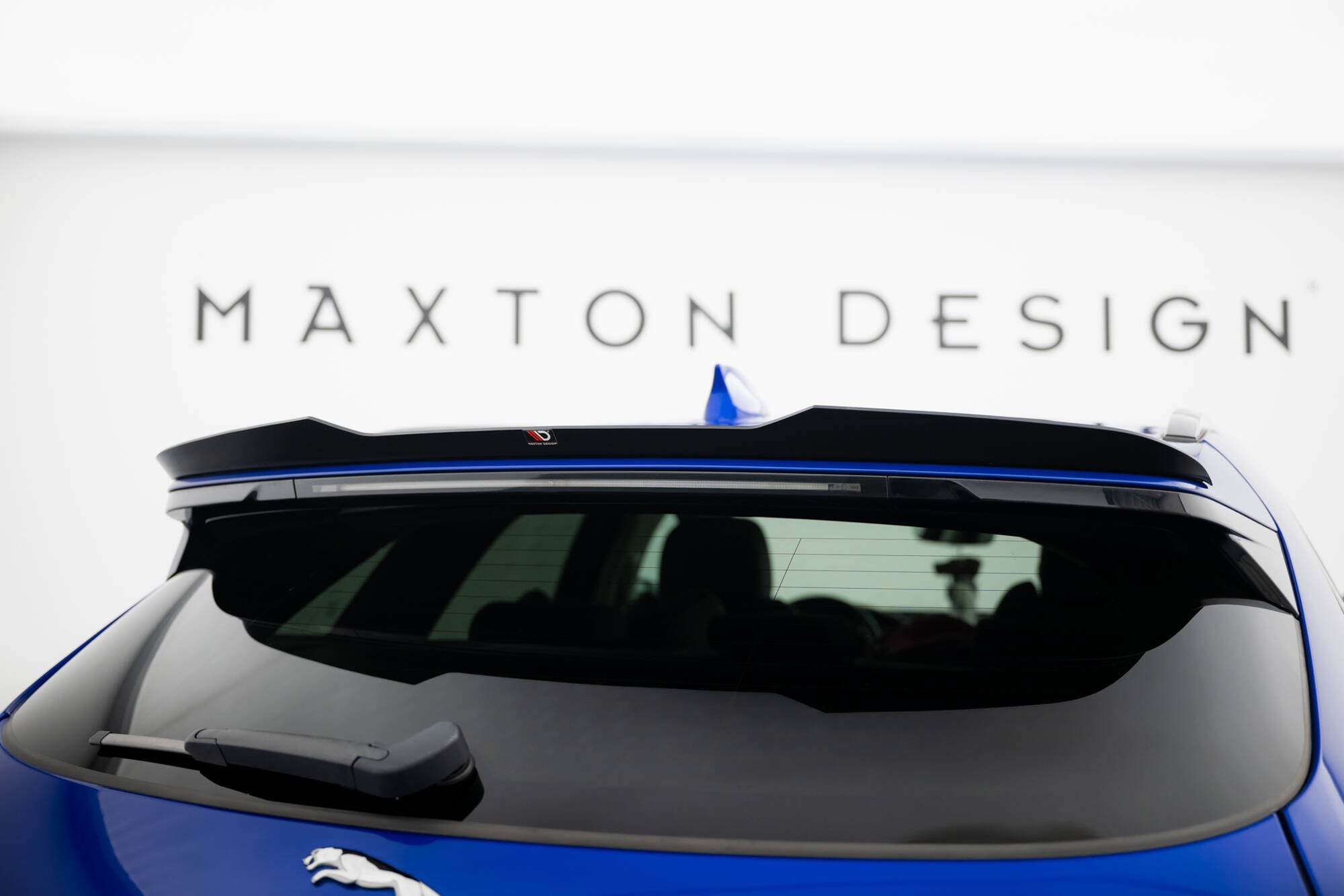 Maxton Design Spoiler CAP passend für Jaguar F-Pace R-Sport X761 Facelift schwarz Hochglanz