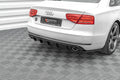 Maxton Design Diffusor Heck Ansatz passend für Audi A8 D4 schwarz Hochglanz