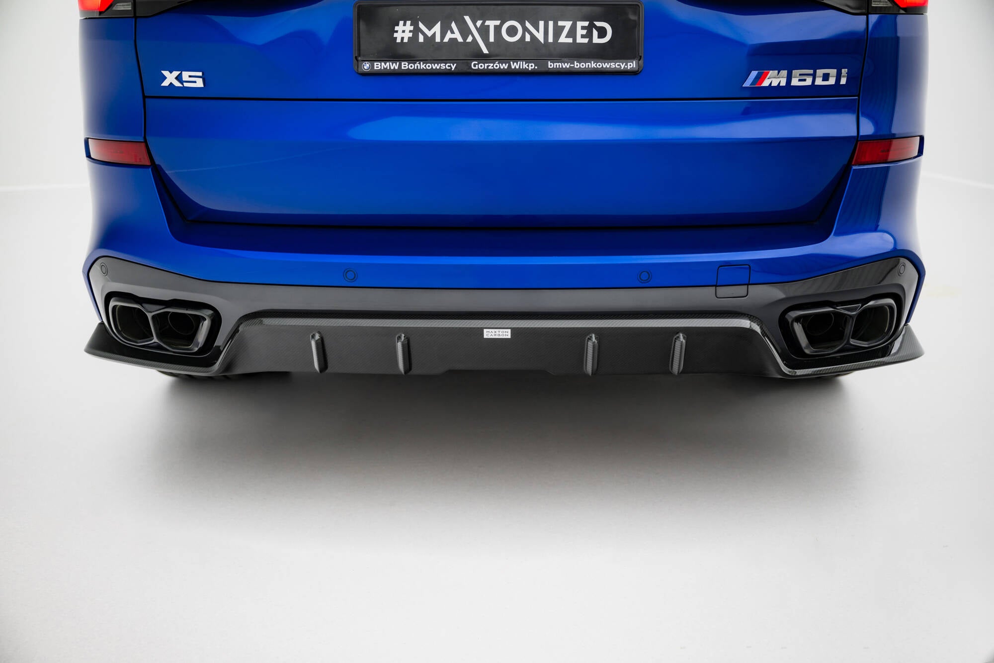 Maxton Design Prepreg Carbon Fiber Diffusor Heck Ansatz passend für BMW X5 M-Paket G05
