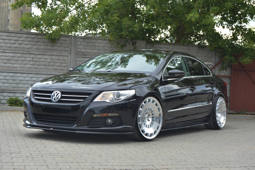 Maxton Design Street+ Seitenschweller Leisten passend für VW PASSAT CC STANDARD schwarz Hochglanz