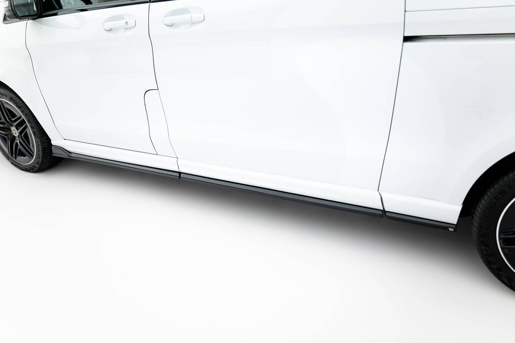 Maxton Design Street+ Seitenschweller Leisten V.2 passend für Mercedes-Benz V-Klasse Extra Long AMG-Line W447 schwarz Hochglanz