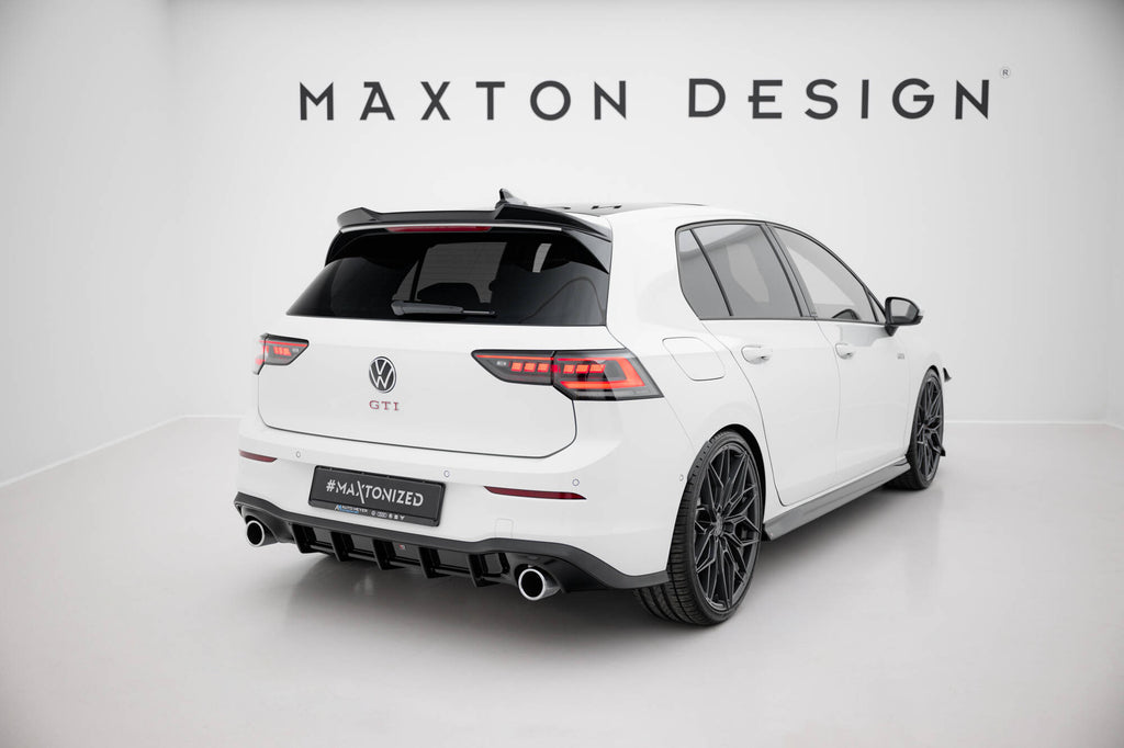 Maxton Design Diffusor Heck Ansatz V.3 passend für VW Golf GTI Mk8 schwarz Hochglanz