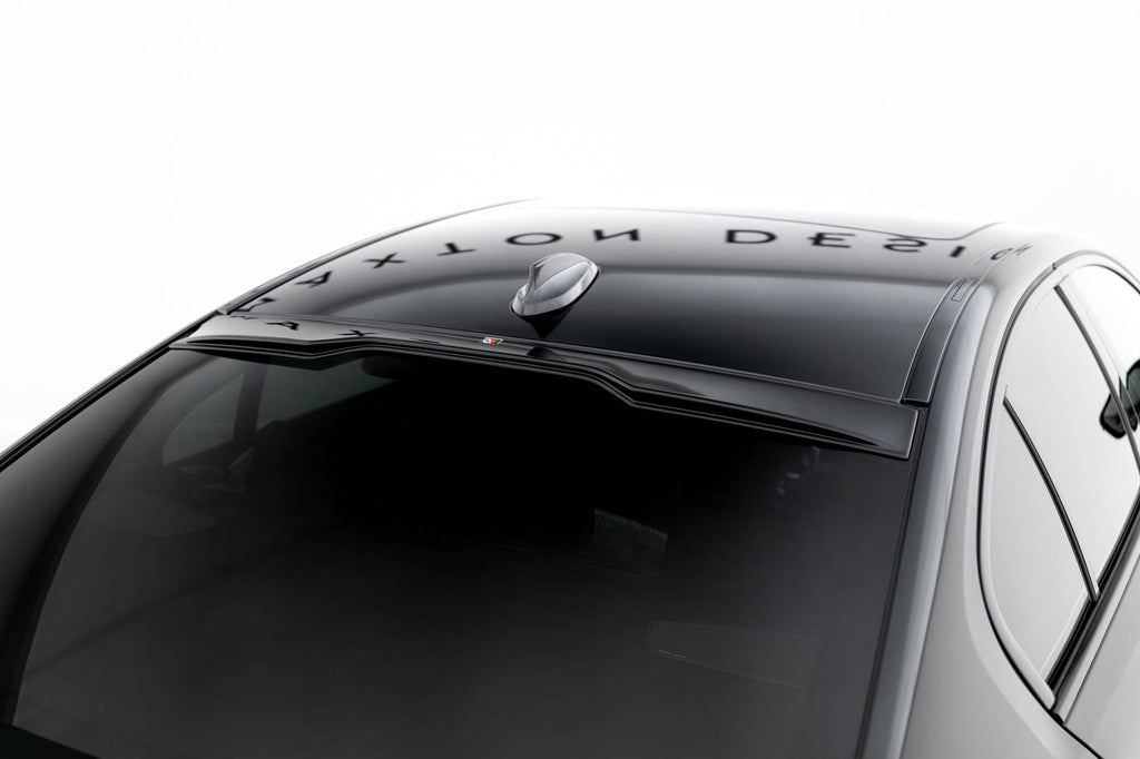 Maxton Design Heckscheiben Spoiler passend für BMW M550i / 5 M-Paket Limousine G30 schwarz Hochglanz