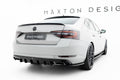 Maxton Design Diffusor Heck Ansatz passend für Skoda Superb Liftback / Combi Mk3 schwarz Hochglanz