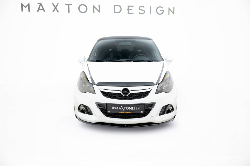 Maxton Design Frontdiffusor Opel Corsa D OPC/VXR schwarz Hochglanz für Opel Corsa OPC D (Mk4)