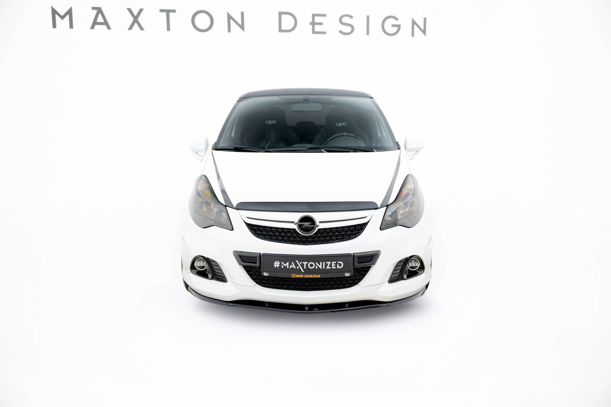 Maxton Design Frontdiffusor Opel Corsa D OPC/VXR schwarz Hochglanz für Opel Corsa OPC D (Mk4)