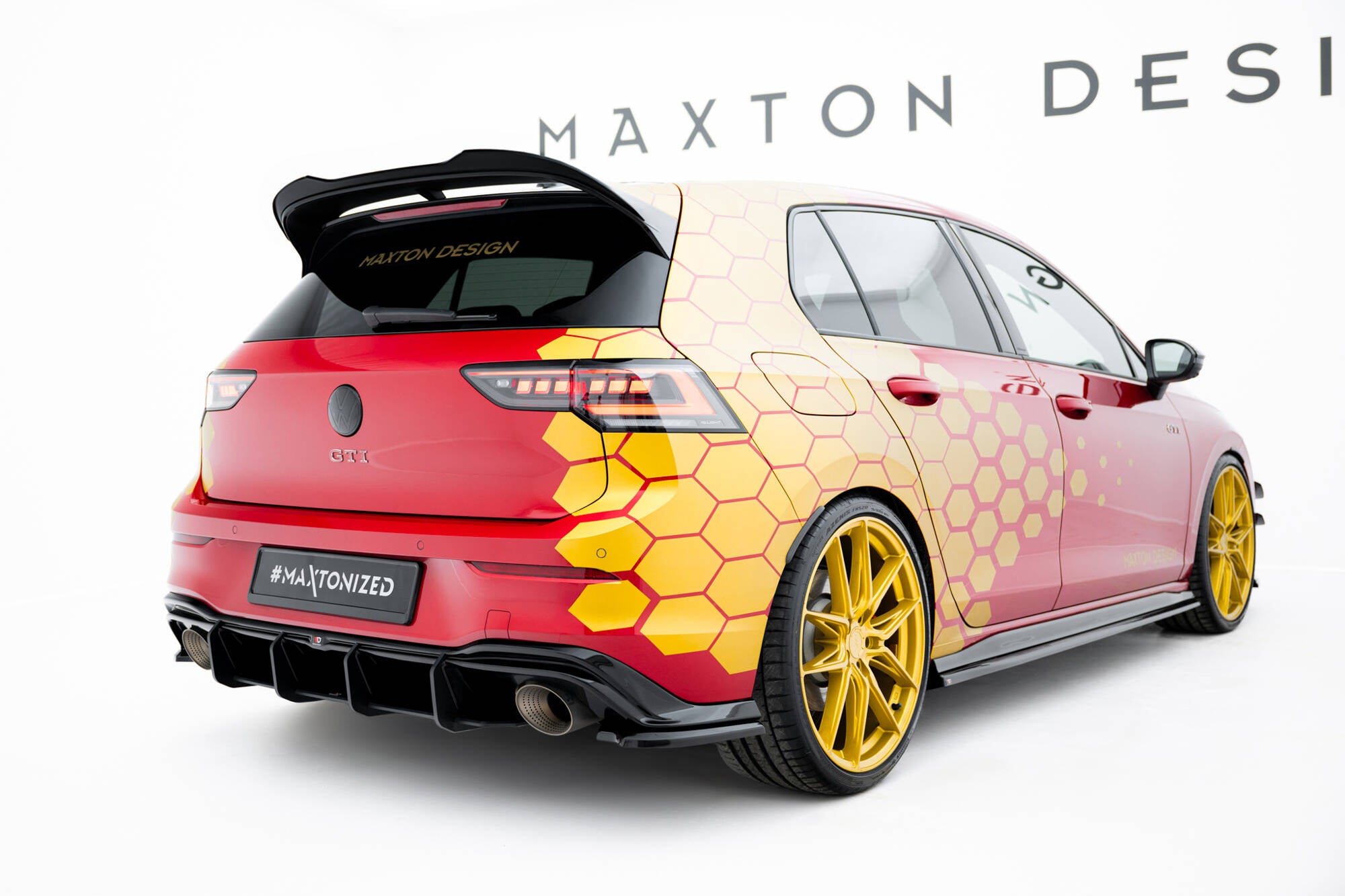 Maxton Design Street Pro Heckschürze V.1 passend für VW Golf GTI Clubsport Mk8 Facelift