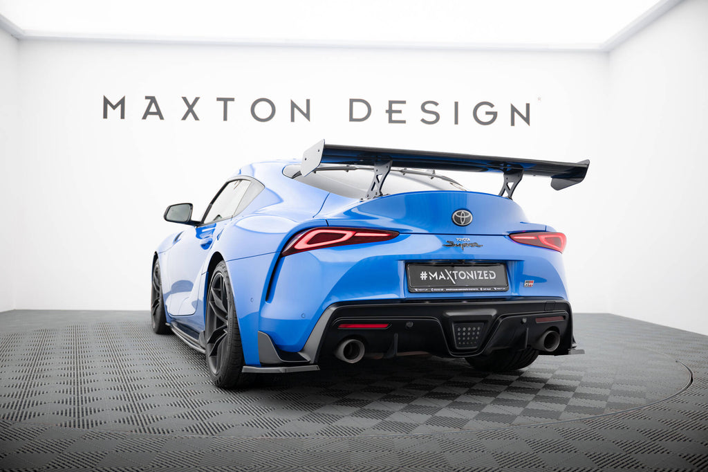 Maxton Design Carbon Spoiler With External Brackets Uprights Toyota Supra Mk5 für Toyota Supra Mk5