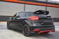 Maxton Design Spoiler CAP passend für Ford Focus ST-Line Mk3 FL schwarz Hochglanz