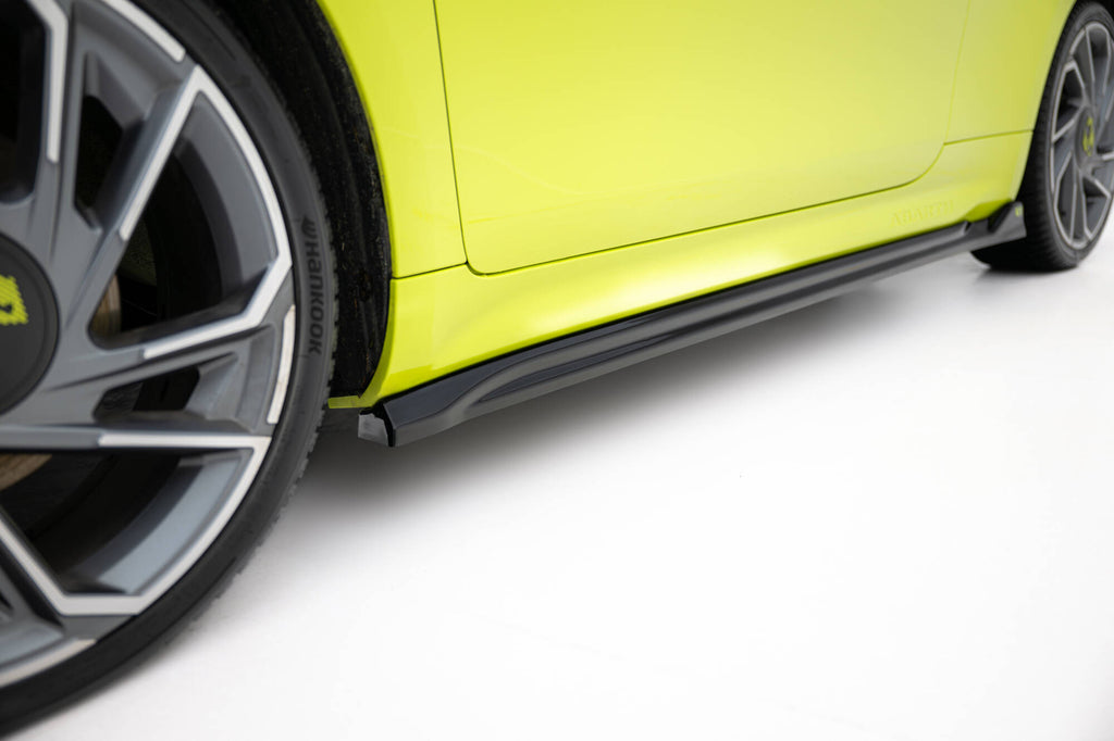 Maxton Design Street+ Seitenschweller Leisten passend für Abarth 500e schwarz Hochglanz