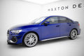 Maxton Design Seitenschweller Flaps passend für Audi A3 S-Line Limousine / S3 Limousine 8Y Facelift schwarz Hochglanz
