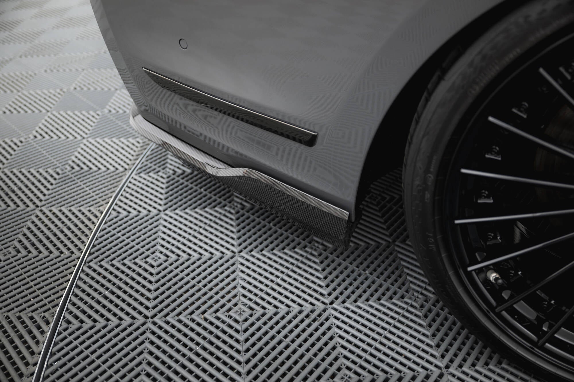 Maxton Design Set of Carbon Fiber Splitters BMW 7 M-Paket G11 Facelift schwarz matt für BMW