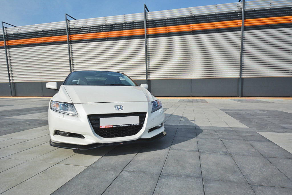 Maxton Design Street+ Spoilerlippe Front Ansatz V.1 passend für HONDA CR-Z schwarz Hochglanz