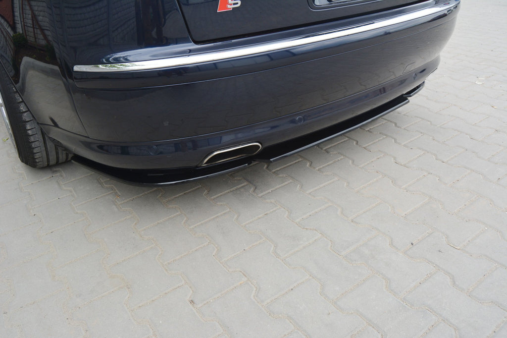 Maxton Design Heckansatz Audi A8 W12 D3 schwarz Hochglanz für Audi A8