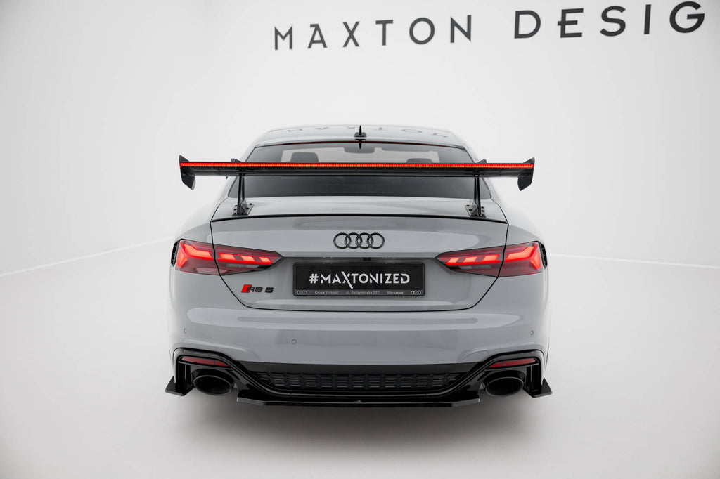 Maxton Design Carbon Spoiler With Upper Swan Mounting + LED Audi A5 / A5 S-Line / S5 / RS5 Coupe F5 / F5 Facelift für Audi A5 / S5 / RS5