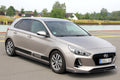 Maxton Design Street+ Spoilerlippe Front Ansatz V.1 passend für HYUNDAI I30 MK3 HATCHBACK schwarz Hochglanz