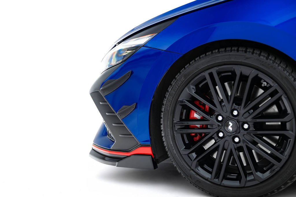 Maxton Design Stoßstangen Flaps Wings vorne Canards passend für Hyundai Elantra N Mk7