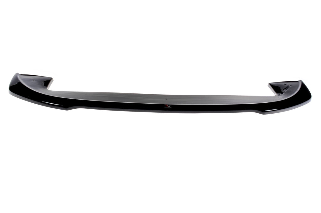 Maxton Design Street+ Spoilerlippe Front Ansatz V.2 passend für FIAT 500 HATCHBACK vor Facelift schwarz Hochglanz