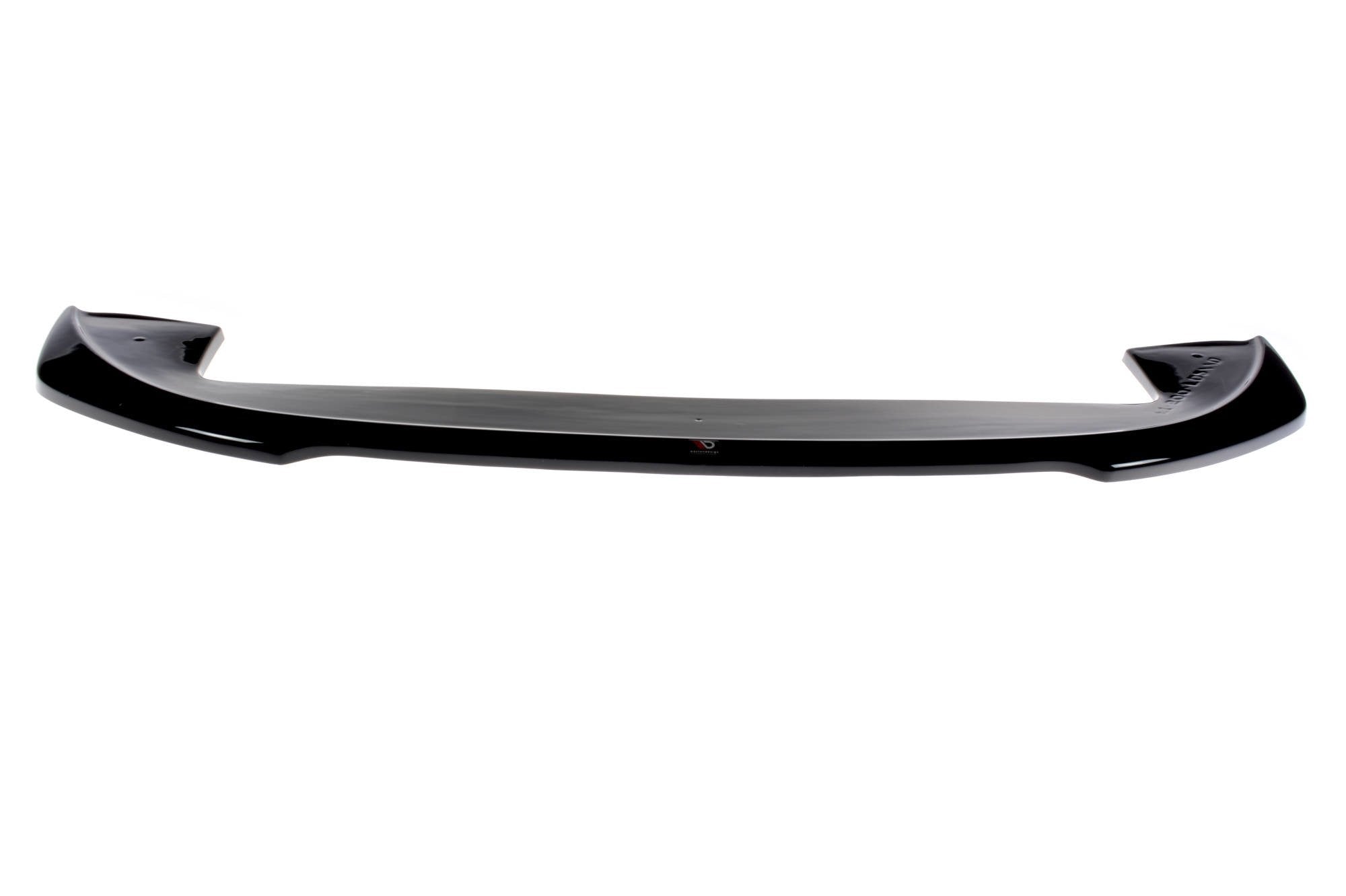 Maxton Design Street+ Spoilerlippe Front Ansatz V.2 passend für FIAT 500 HATCHBACK vor Facelift schwarz Hochglanz
