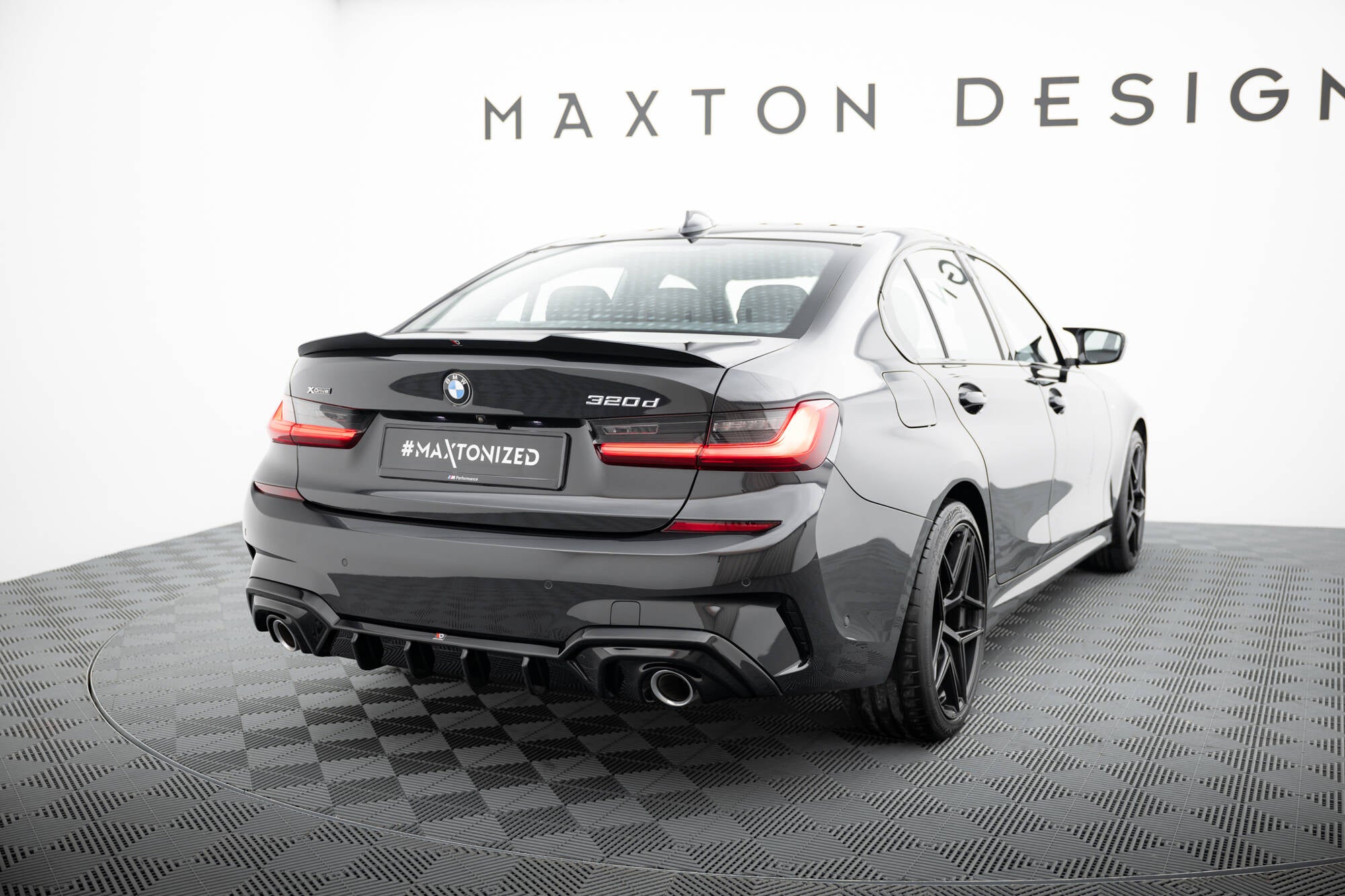 Maxton Design Diffusor Heck Ansatz passend für BMW 3er M-Paket G20 / G21