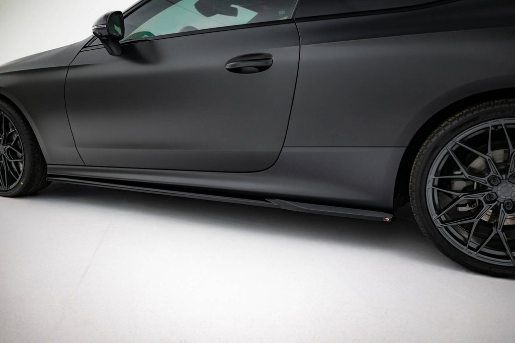 Maxton Design Street+ Seitenschweller Leisten passend für Mercedes-Benz CLE AMG-Line C236 schwarz Hochglanz