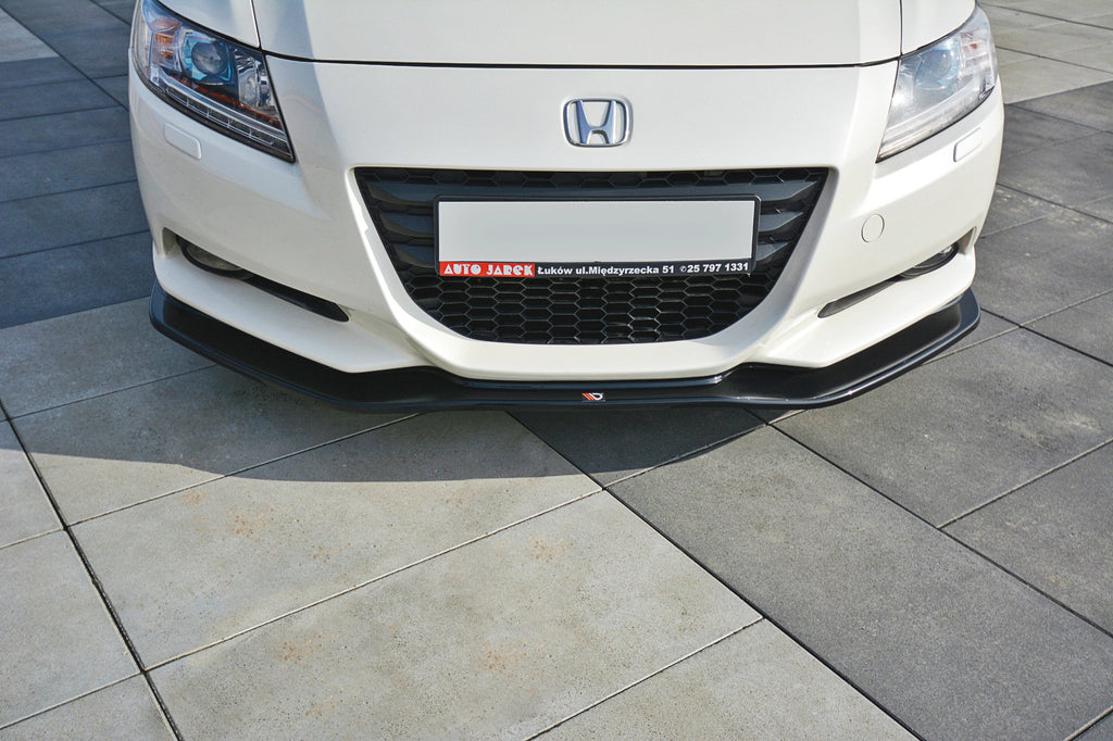 Maxton Design Street+ Spoilerlippe Front Ansatz V.1 passend für HONDA CR-Z schwarz Hochglanz