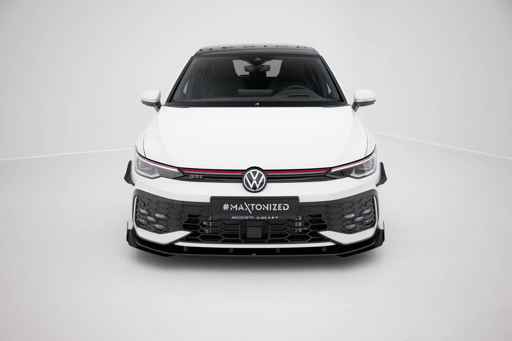 Maxton Design Flaps VW Golf GTI / GTE / R-Line Mk8 Facelift schwarz Hochglanz für Volkswagen Golf Mk8 Facelift
