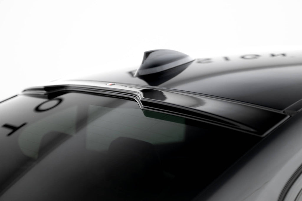 Maxton Design Heckscheiben Spoiler passend für BMW M550i / 5 M-Paket Limousine G30 schwarz Hochglanz