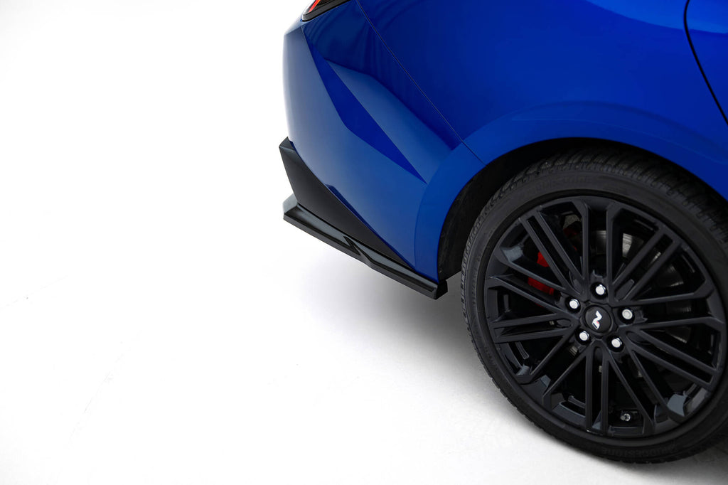Maxton Design Heck Ansatz Flaps Diffusor passend für Hyundai Elantra N Mk7 schwarz Hochglanz